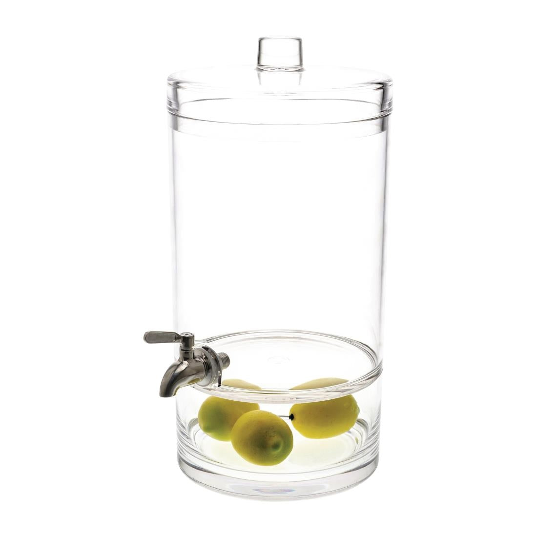 Chef Inox Juice Dispenser Polycarbonate Round 8.9Ltr 297x253x413mm • PAS-FY925