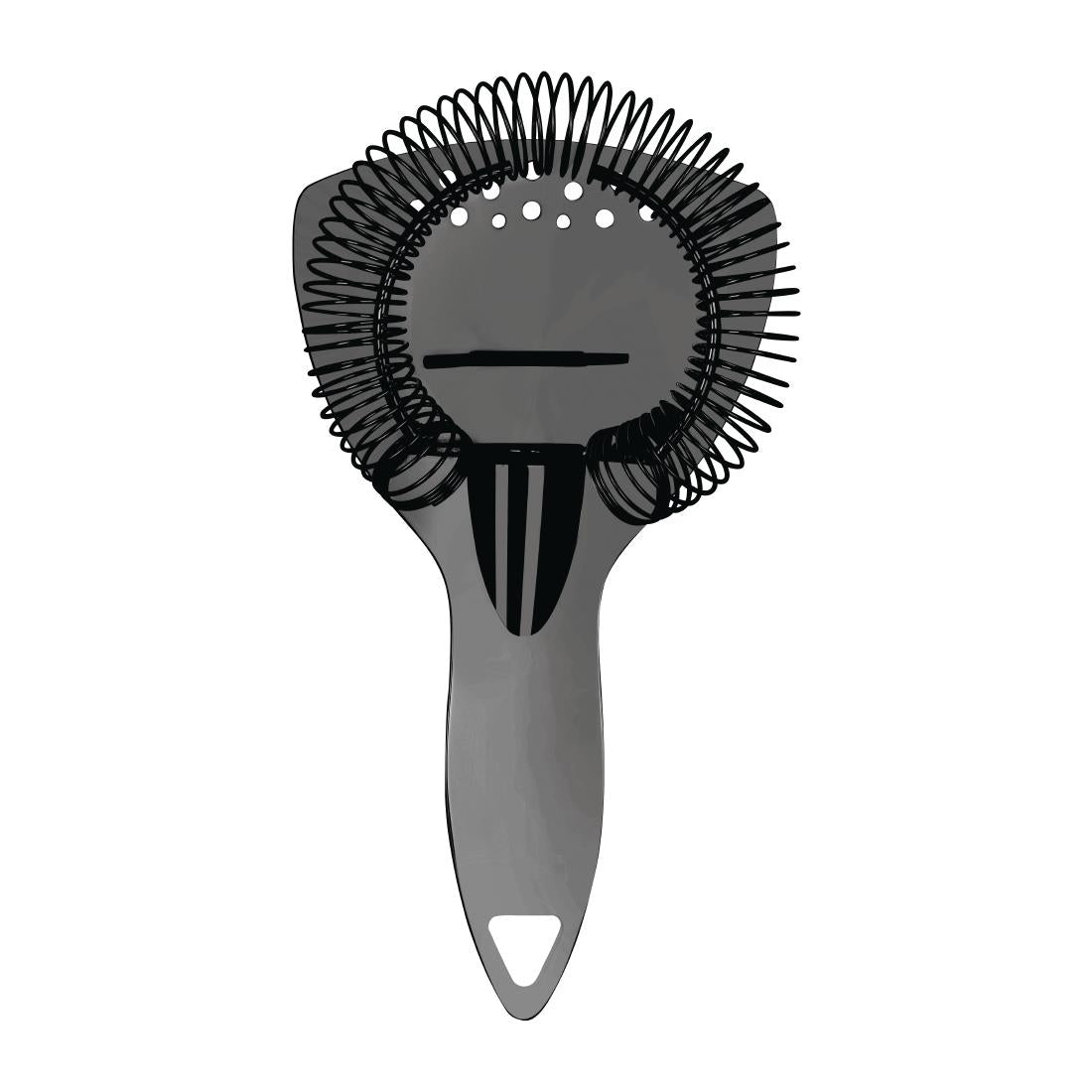 Zanzi Luxury Cocktail Strainer with Handle Gunmetal - 200mm • PAS-FY939