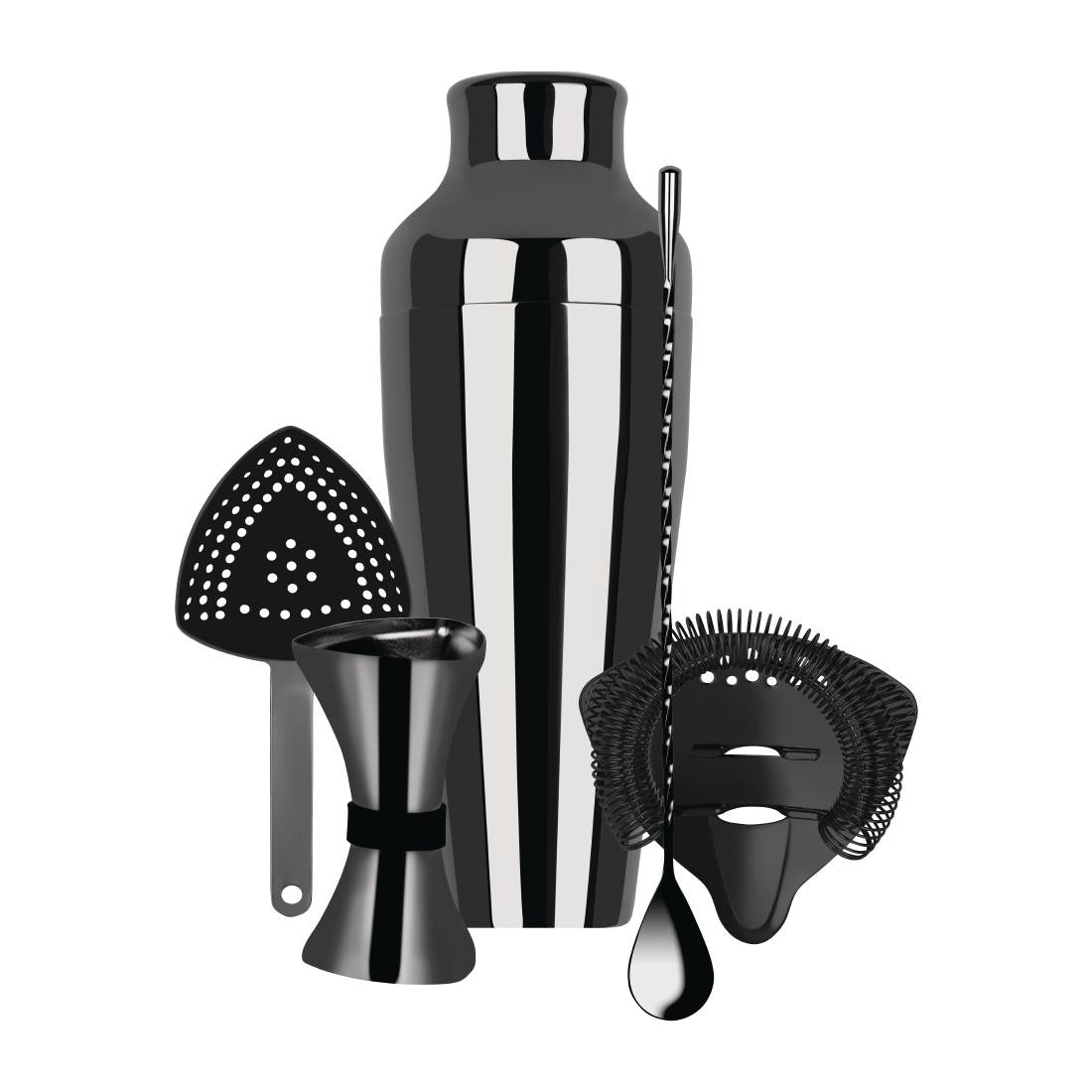 Zanzi Cocktail Set 5 Piece Gunmetal • PAS-FY960