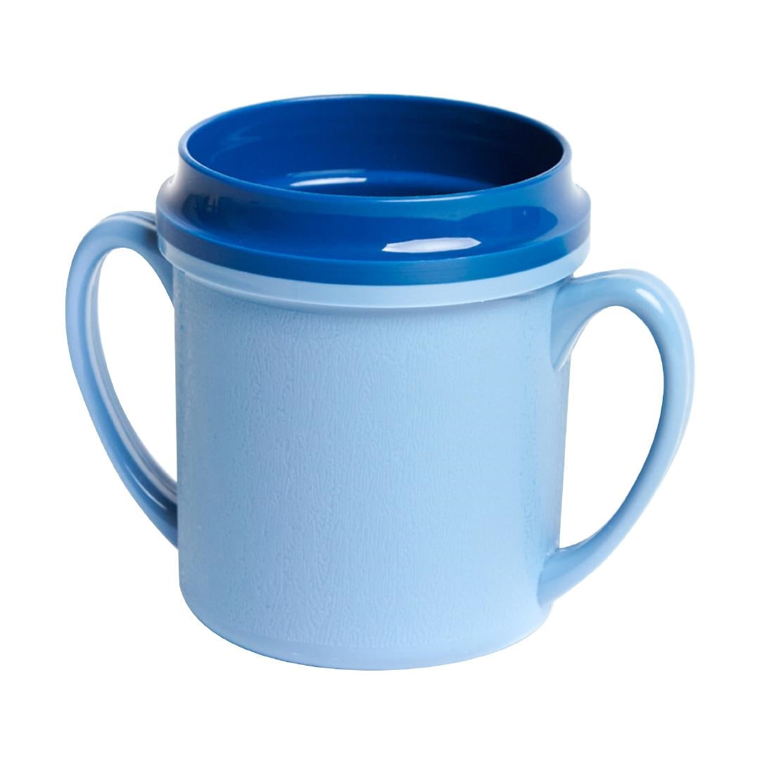 KH Traditional Mug Double Handle Insulated 250ml Blue (24 Pack) (Pack of 24) • PAS-FZ128
