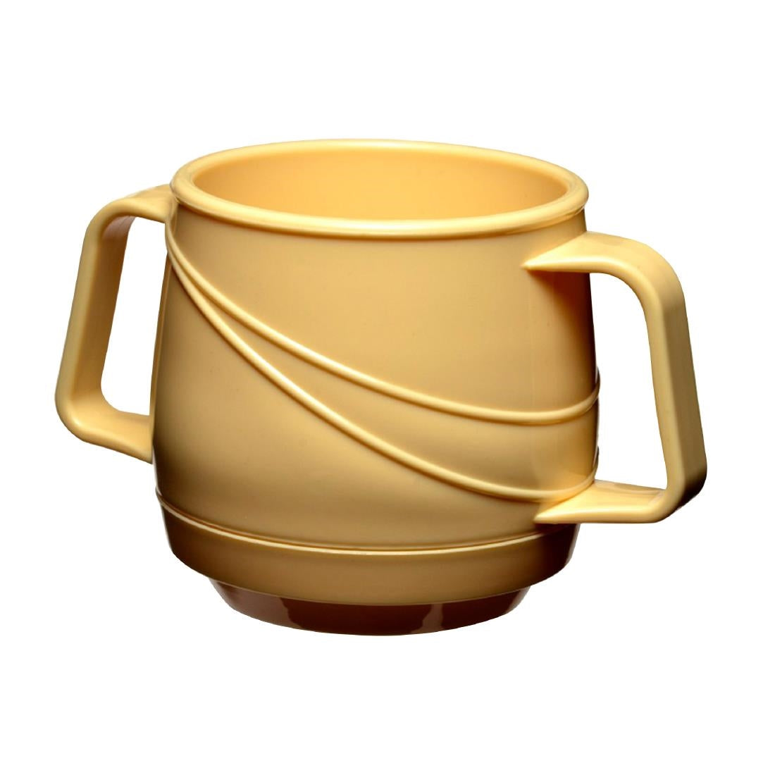 KH Moderne Bev Mug Insulated Double Handle 250ml Yellow (24 Pack) (Capacity: 250ml | Yellow | Pack of 24) • PAS-FZ129
