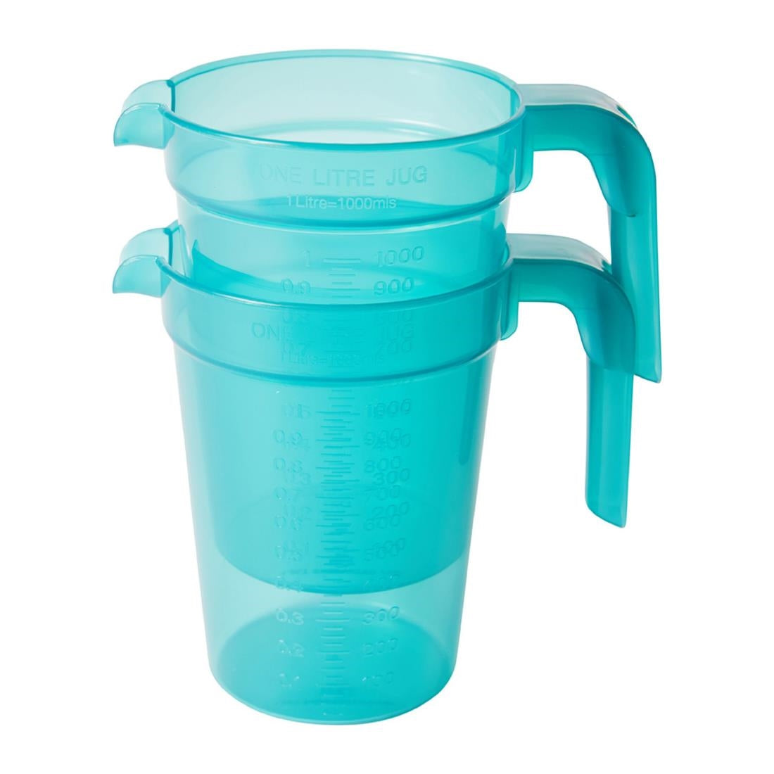 KH Jug Graduated 1Ltr Green Tint Pp (12 Pack) (Capacity: 1Ltr | Green Tint | Pack of 12) • PAS-FZ157