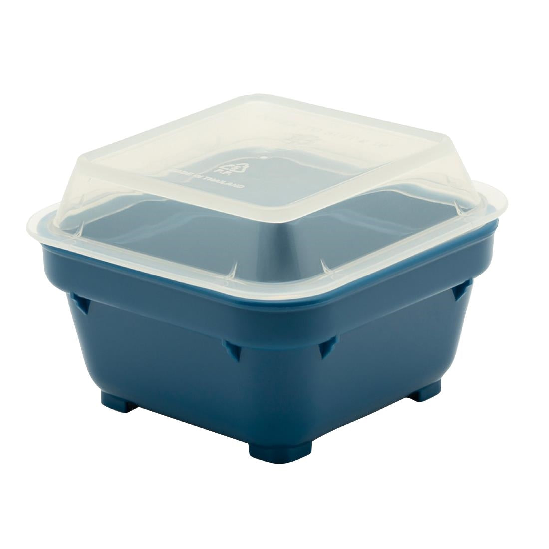 KH Square Bowl 100mm Blue Pp (12 Pack) (100mm | Blue | Pack of 12) • PAS-FZ171