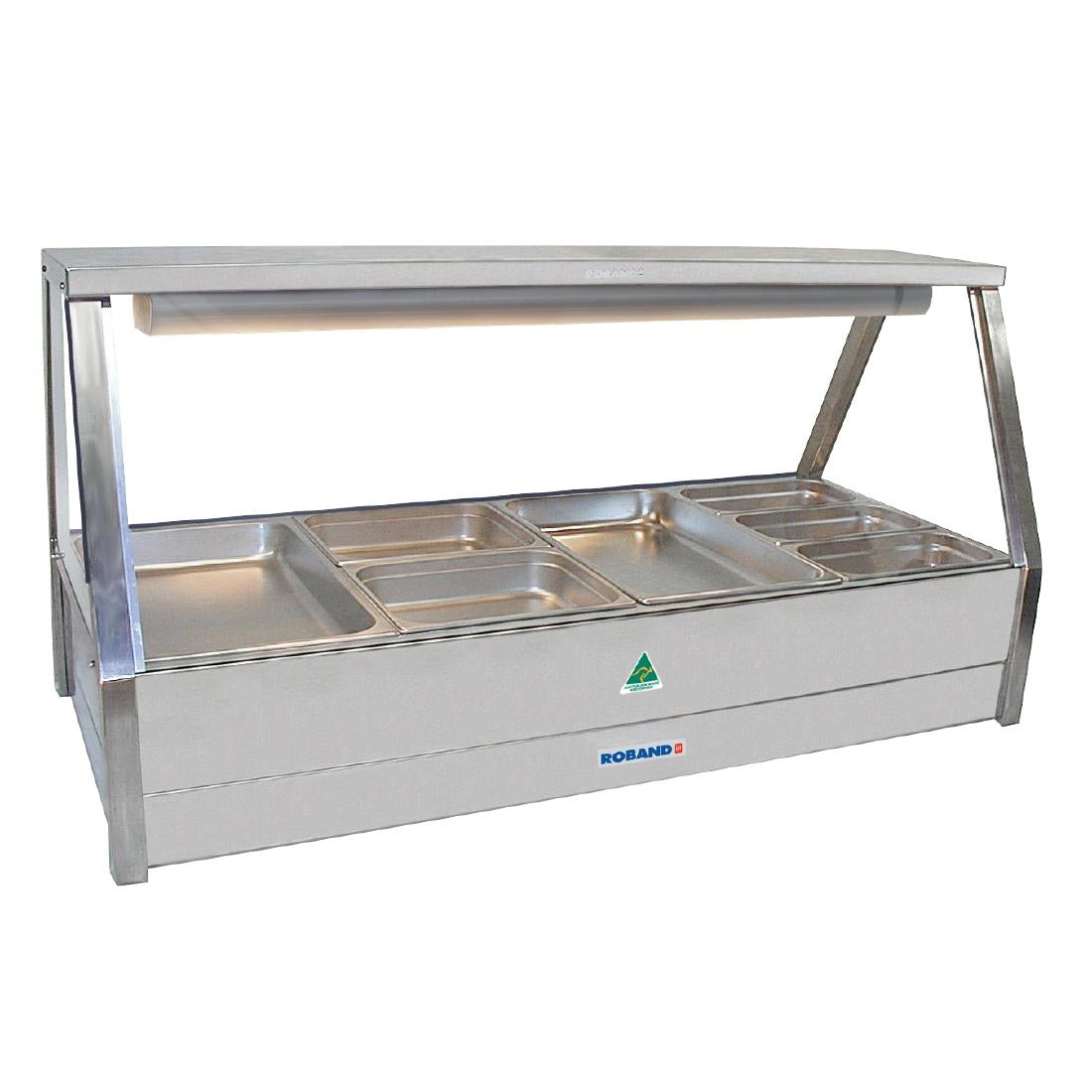 Roband E24RD Hot Food Display Bar With 8x 1/2 Gastronorm Pans • PAS-FZ199