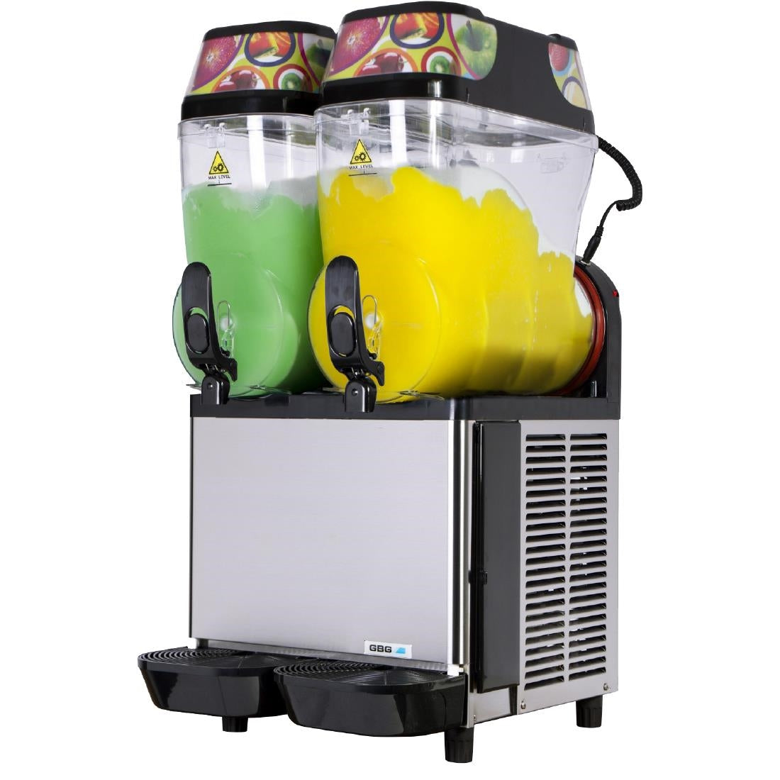GBG Granitime Two Bowl Slushie Machine (Capacity: 2x12Ltrs | 1000W | 10amp) • PAS-FZ239