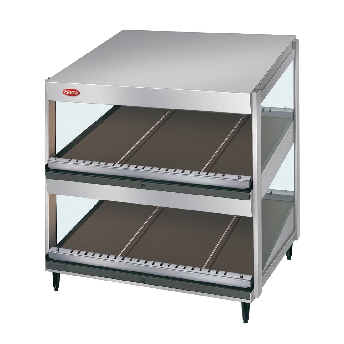 Hatco Glo-Ray Heated Display Warmer Duel Slant Shelf • PAS-P_FZ254