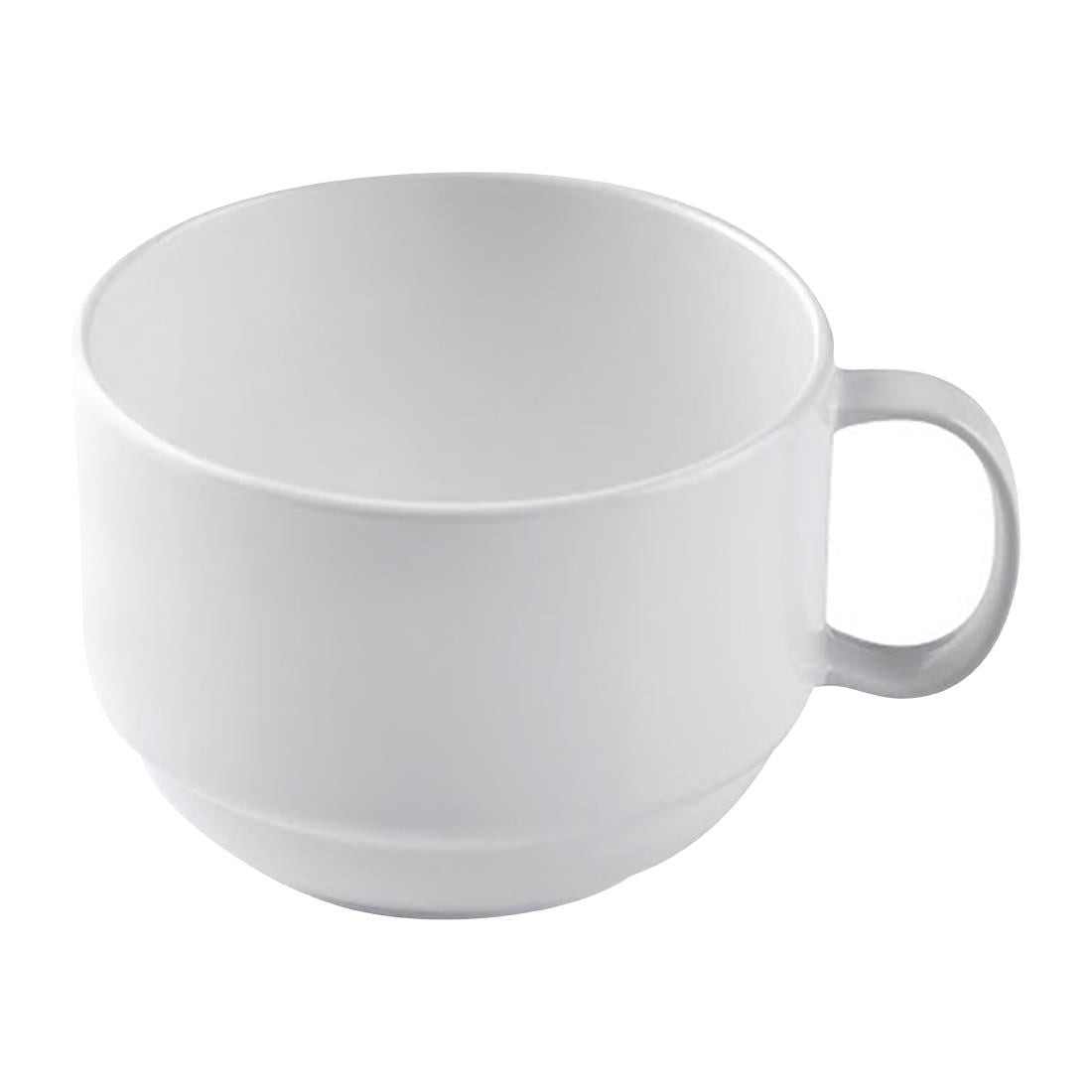 Poliware Reuseable Breakfast Mug 250ml, White 50 (50 Pack) (Capacity: 250ml | Pack of 50) • PAS-FZ422