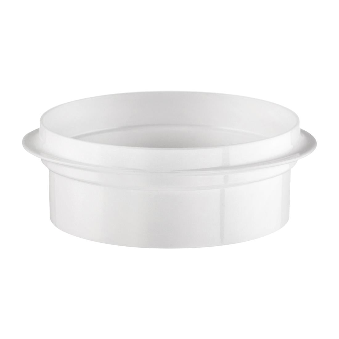 Poliware Reuseable Round Flat Bottom Bowl With Handles White (12 Pack) (White | Pack of 12) • PAS-FZ433