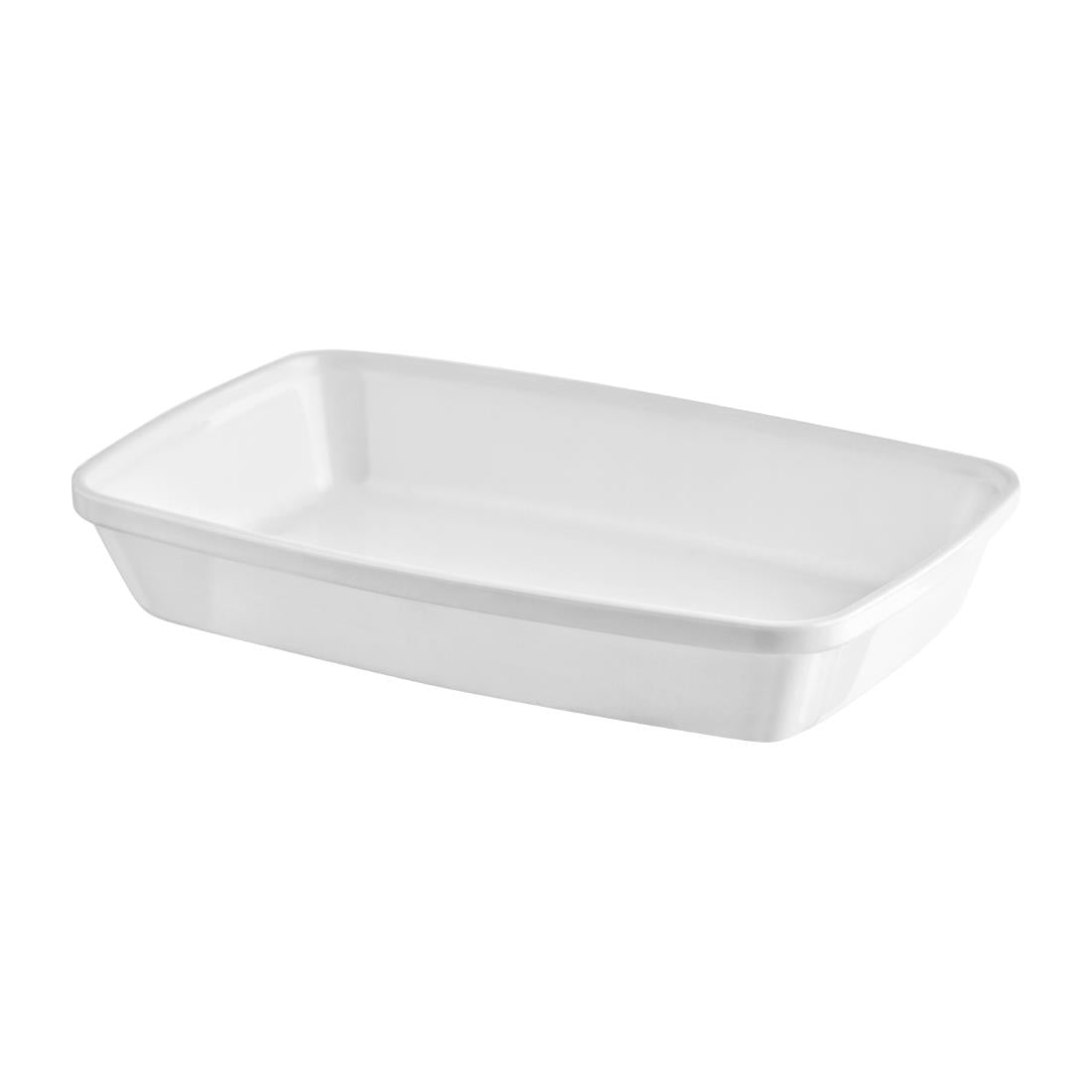 Poliware Reuseable 170mm Rectangular Bowl White (50 Pack) (Size: 170mm | Pack of 50 | White) • PAS-FZ456