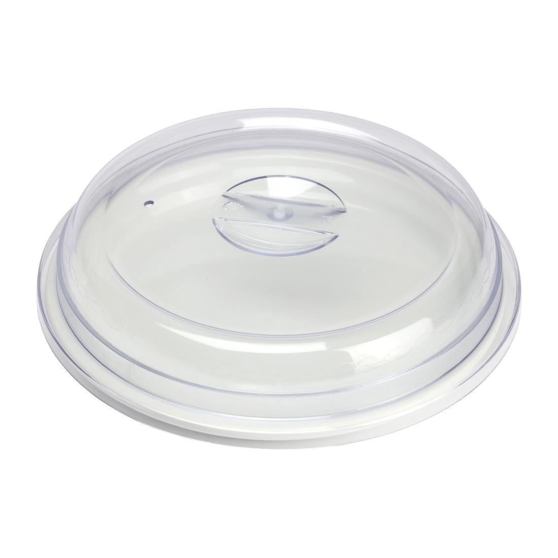 Aladdin Temp-Rite Crystal Cover For 205mm Round Plate Clear (12 Pack) (Size: 205mm | Pack of 12 | Clear) • PAS-FZ472