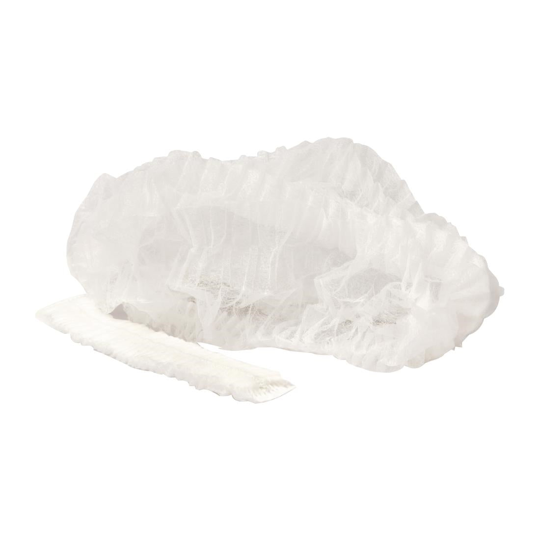Softmed Disposable Hair crimped Nets White (100 Pack) (Size: One size fits all| Colour: White | Pack Quantity: 100) • PAS-FZ614