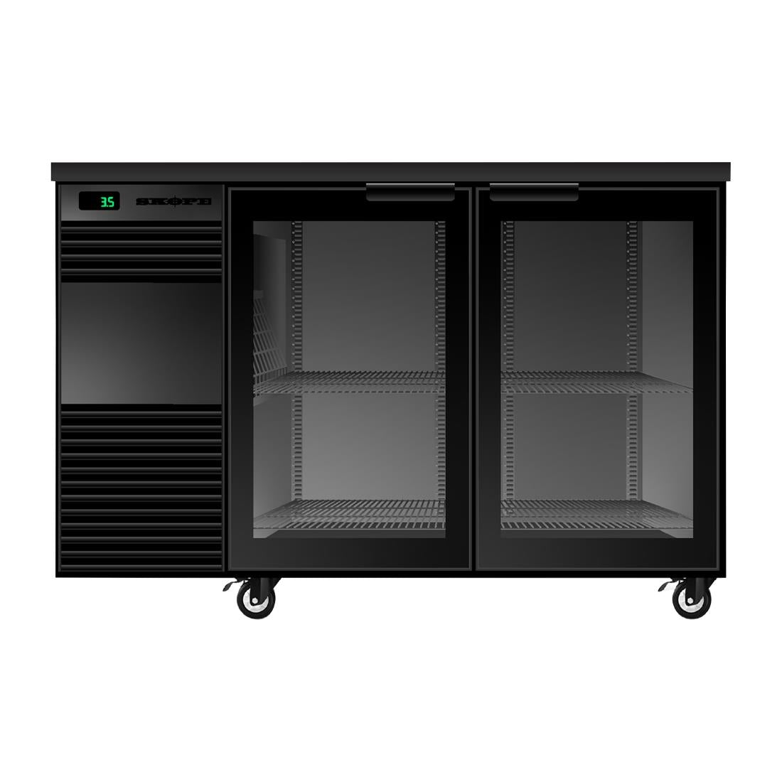 SKOPE BackBar 2 Glass Swing Door Fridge BB.2.GSW • PAS-FZ803