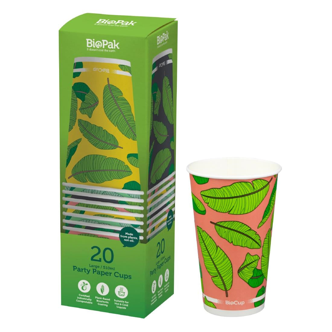 BioPak Cold Paper BioCup - 510ml (20 Pack) (Pack of 20) • PAS-FZ978