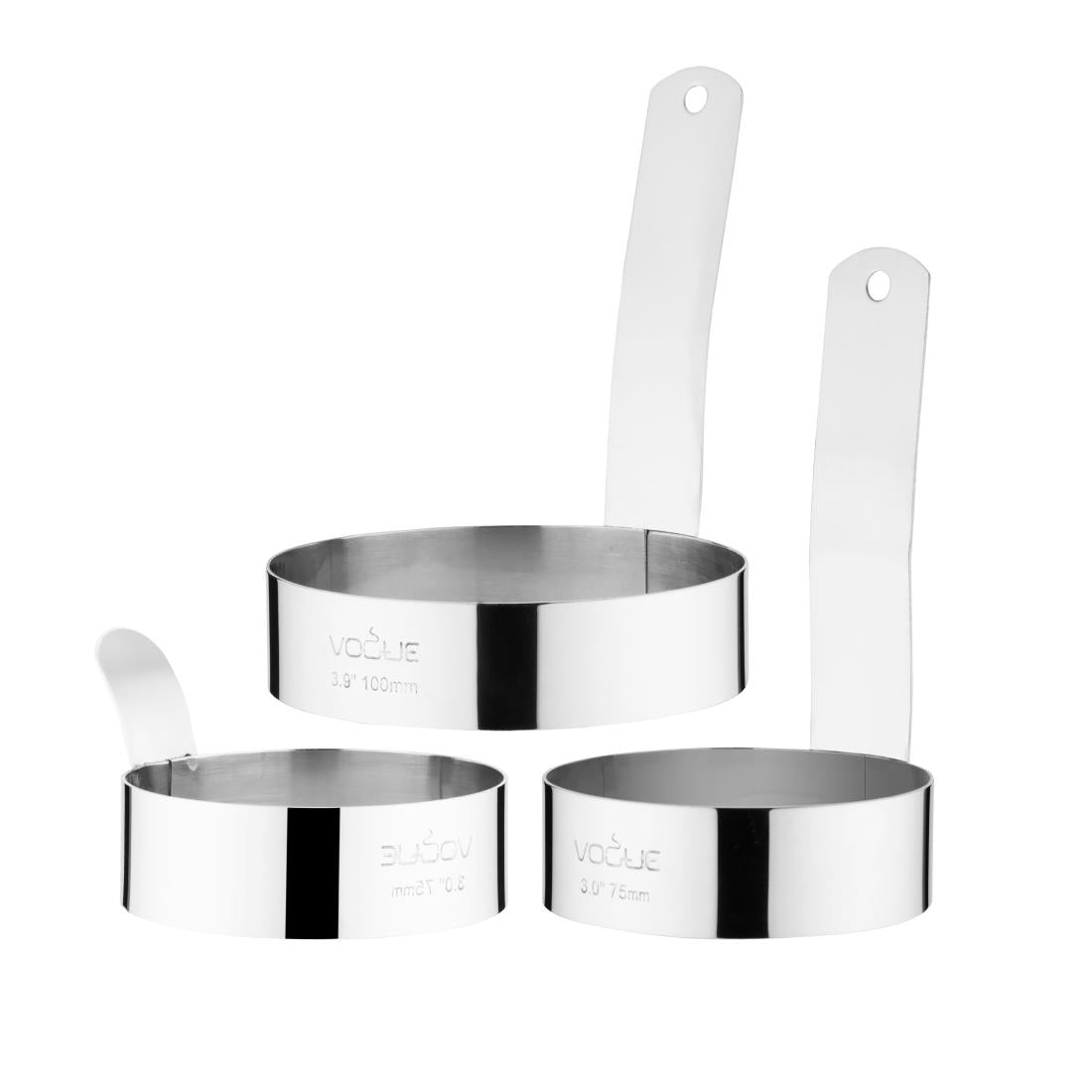 Vogue Long Handled Egg Ring 100mm • PAS-GD696
