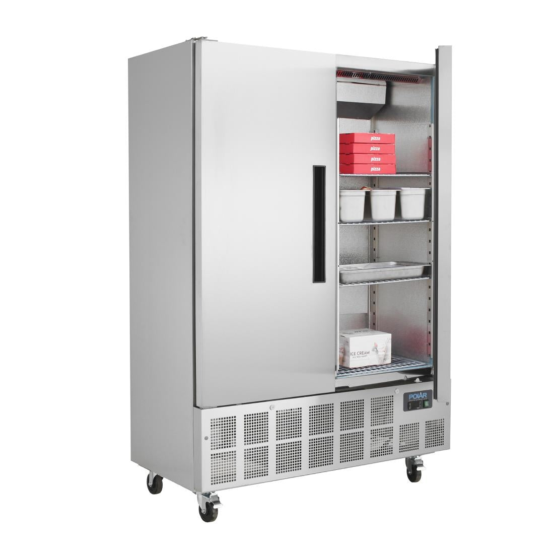Polar G-Series Double Door Slimline Freezer 960Ltr • PAS-GD880-A