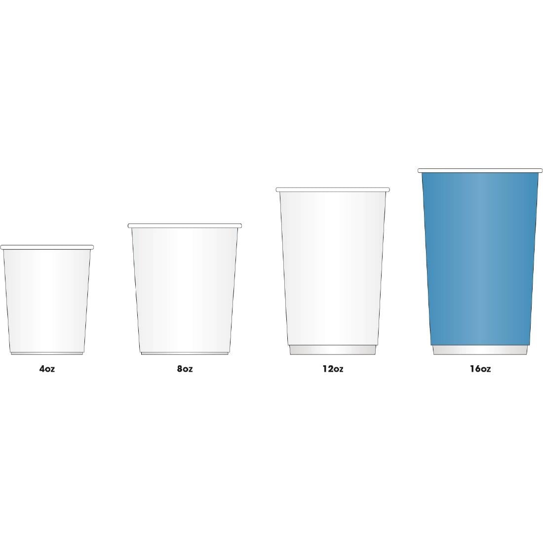Fiesta Takeaway Coffee Cups Single Wall Black 450ml / 16oz • PAS-P_GF045