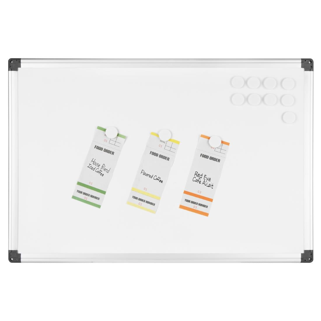 Olympia Magnetic Whiteboard 600mm (Size: 400(H) x 600(W)mm / 15.7x23.6") • PAS-GG045