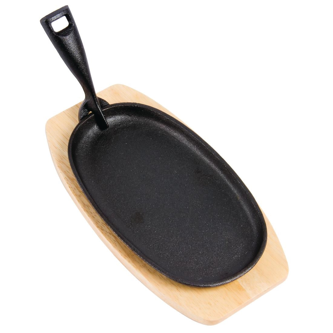 Olympia Cast-Iron Oval Sizzler Platter 240x140mm (240(L)x140(W)mm) • PAS-GG133