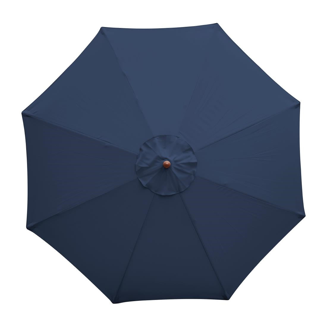 Bolero Round Outdoor Umbrella 3m Diameter Navy Blue • PAS-GG497