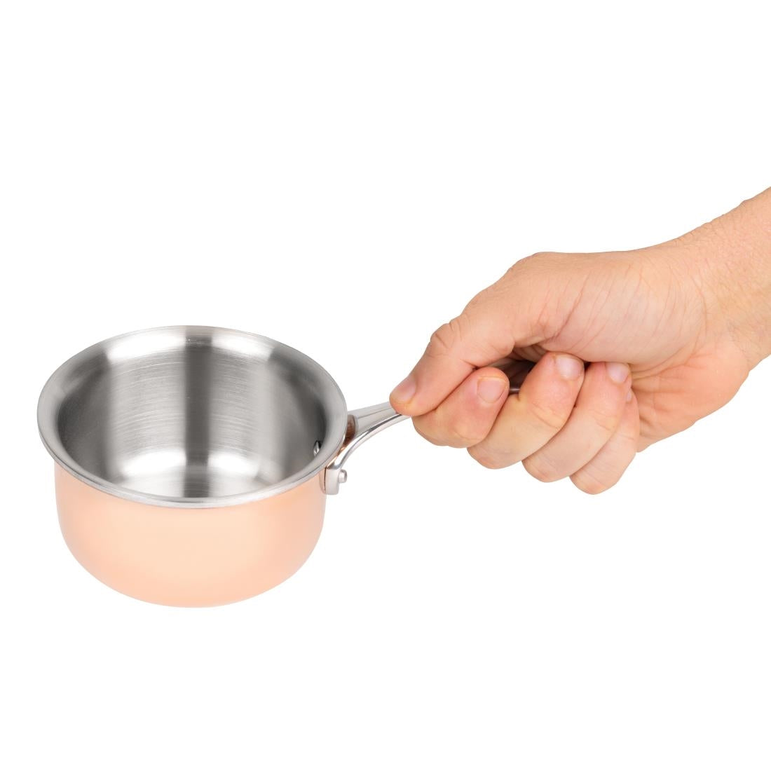 Vogue Copper Tri Wall Mini Saucepan 90mm • PAS-GG756