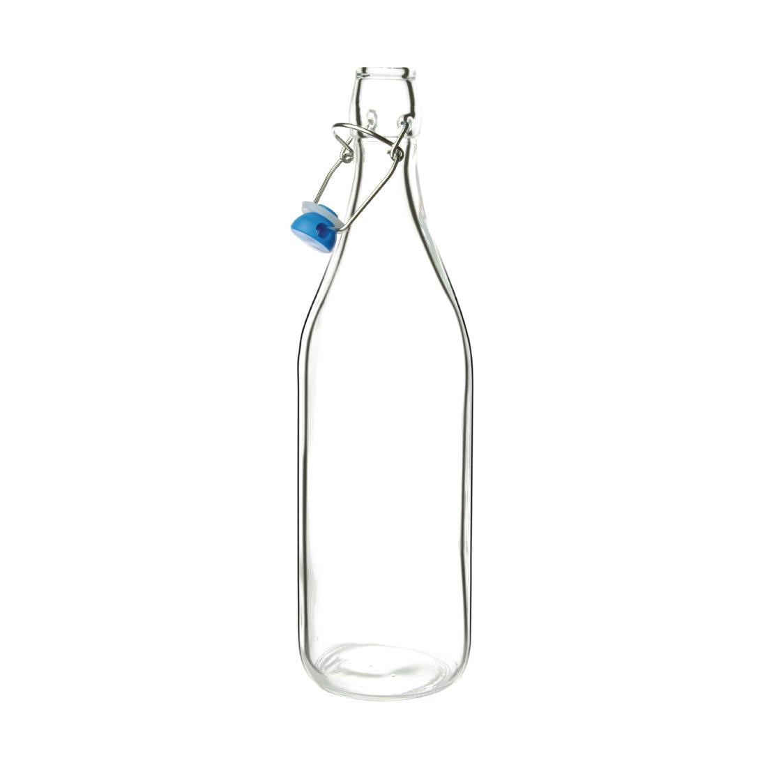 Olympia Glass Water Bottles with Stoppers 1Ltr (6 Pack) • PAS-GG930