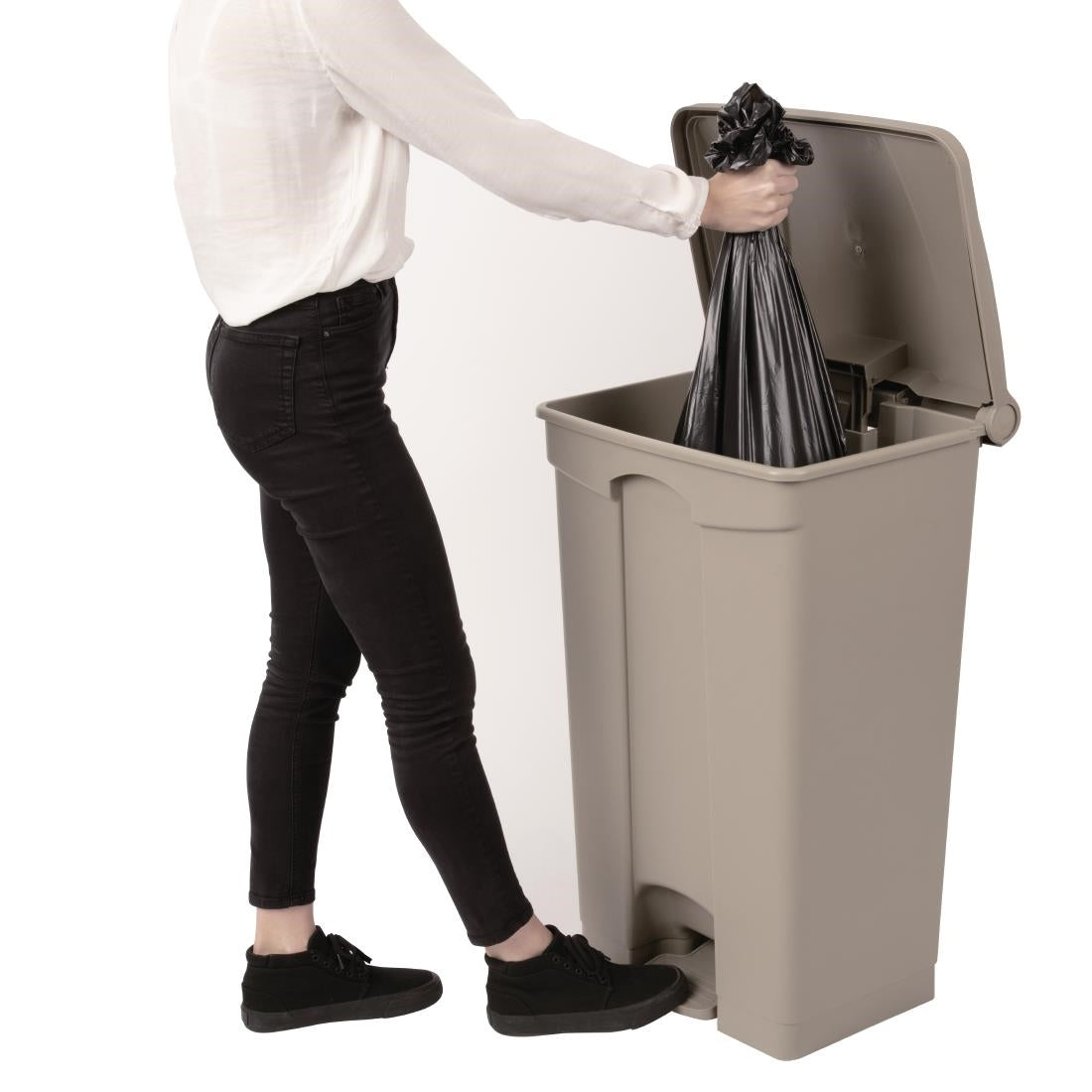 Jantex Pedal Bin Beige 87Ltr • PAS-GH639