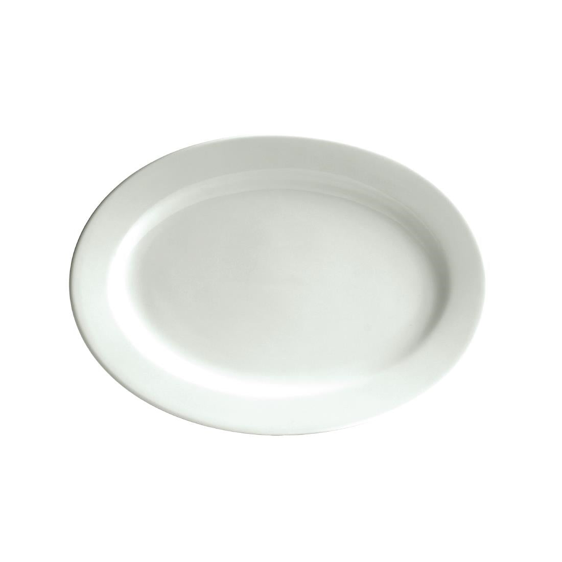 Australian Fine China Bistro Oval Plates 355mm (355mm. Pack quantity: 12) • PAS-GH764