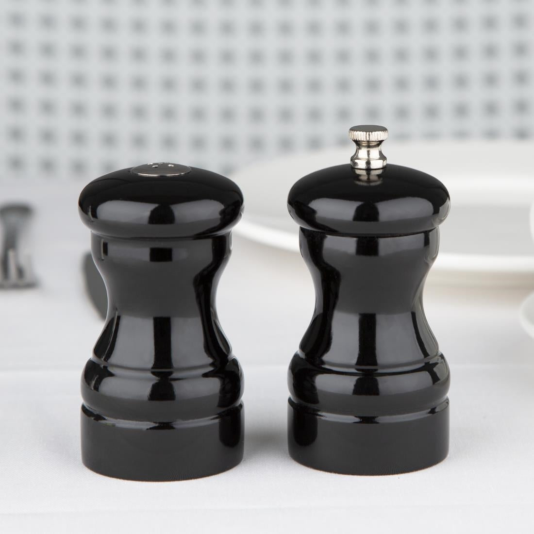 Olympia Salt and Pepper Set Black • PAS-GL087