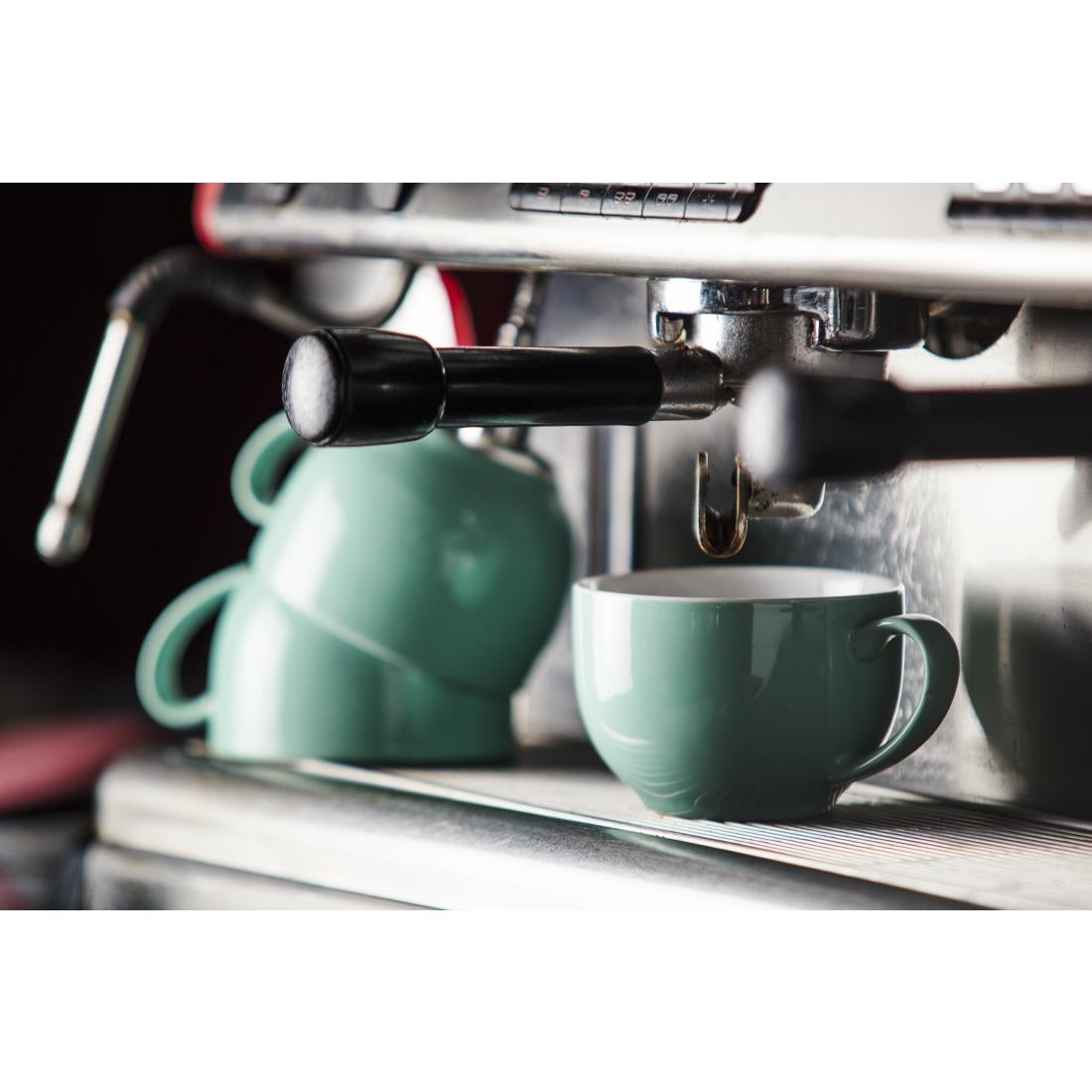 Olympia Cafe Coffee Cup Aqua - 230ml (12 Pack) (Pack of 12) • PAS-GL460