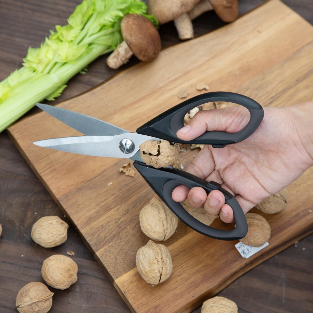 Vogue Heavy Duty Stainless Steel Kitchen Scissors (224x97x15.5mm) • PAS-GP185