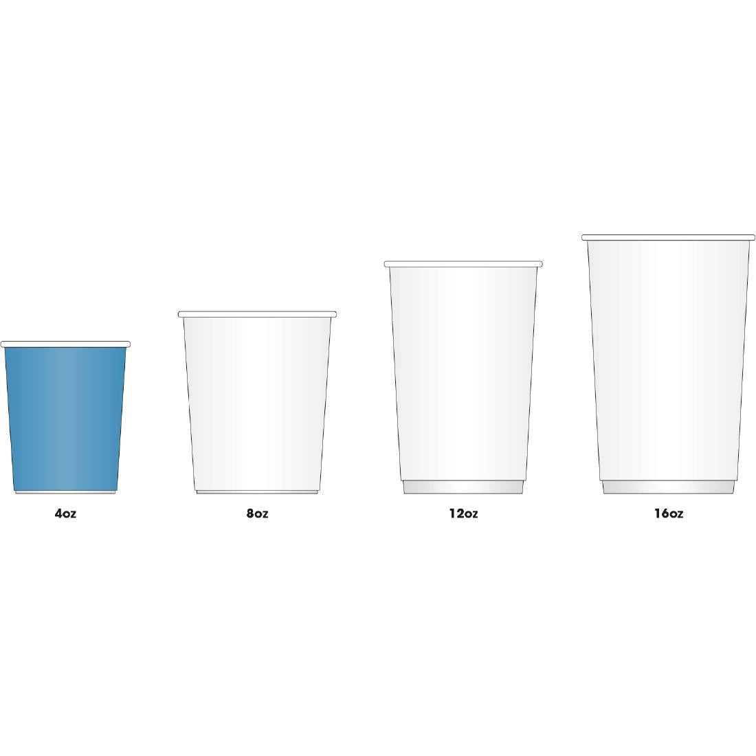 Fiesta Recyclable Hot Cup Single Wall Kraft 114ml (1000 Pack) (Pack of 1000) • PAS-GP447