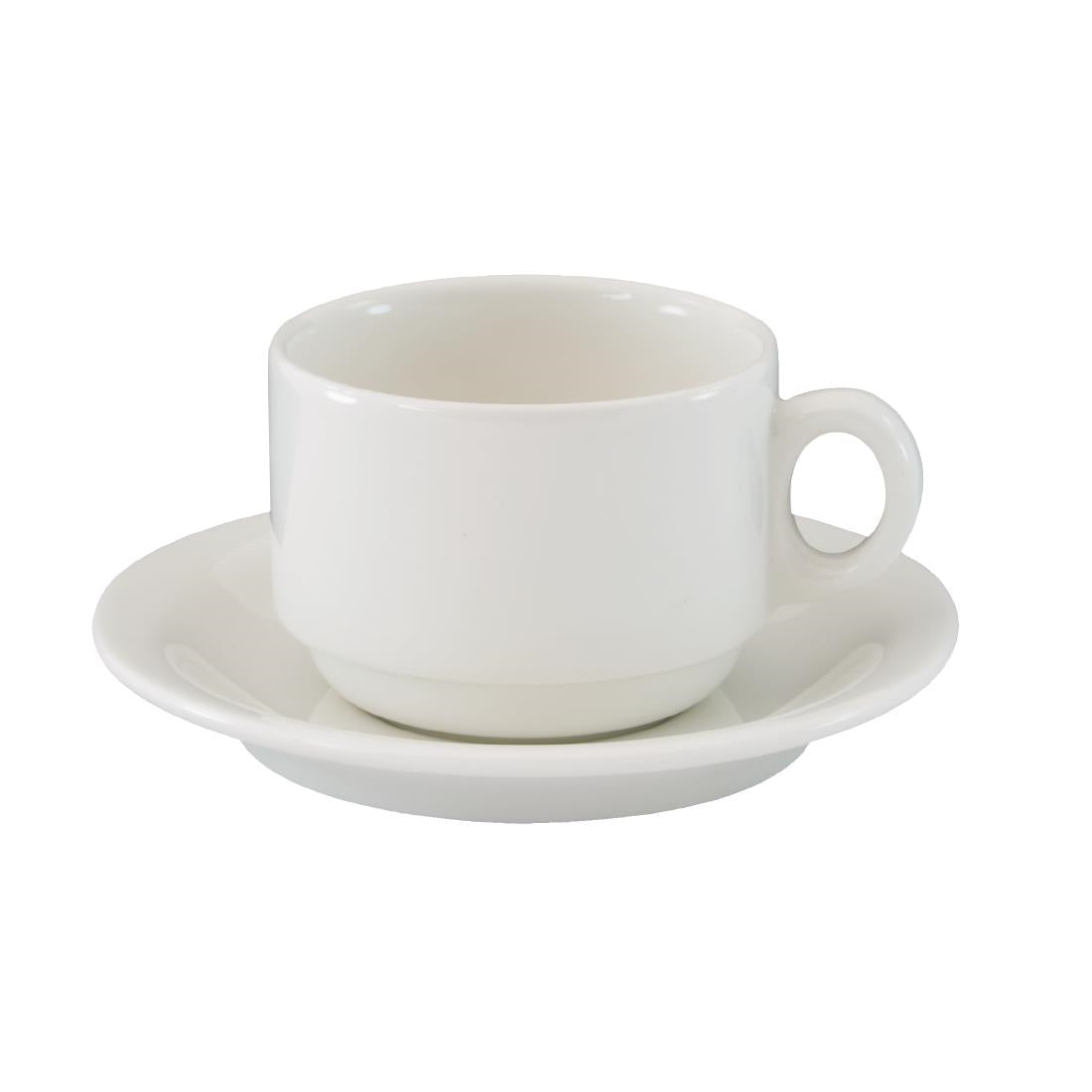 Australian Fine China Flinders Tea Cups 220ml (Capacity: 220ml/7.5oz | Pack Quantity: 24) • PAS-GP658