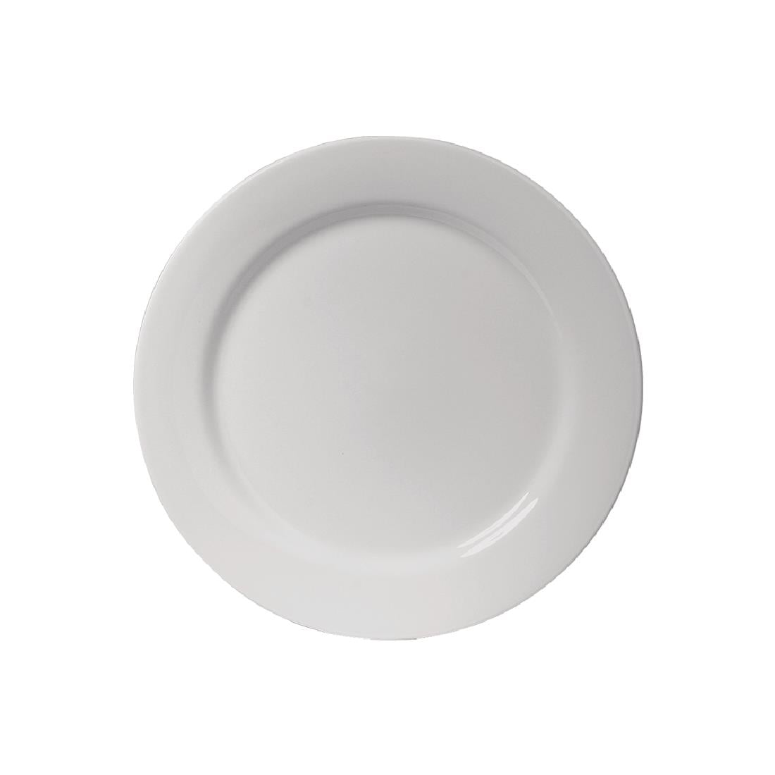 Australian Fine China Flinders Wide Rim Plate 270mm (12 Pack) • PAS-GP662