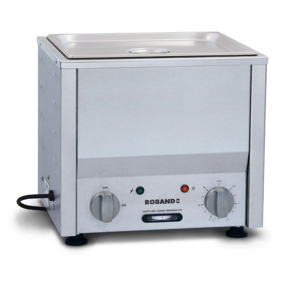 Roband BM1A Countertop Bain Marie With 1x 1/2 100mm Gastronorm Pan And Lid • PAS-GP879
