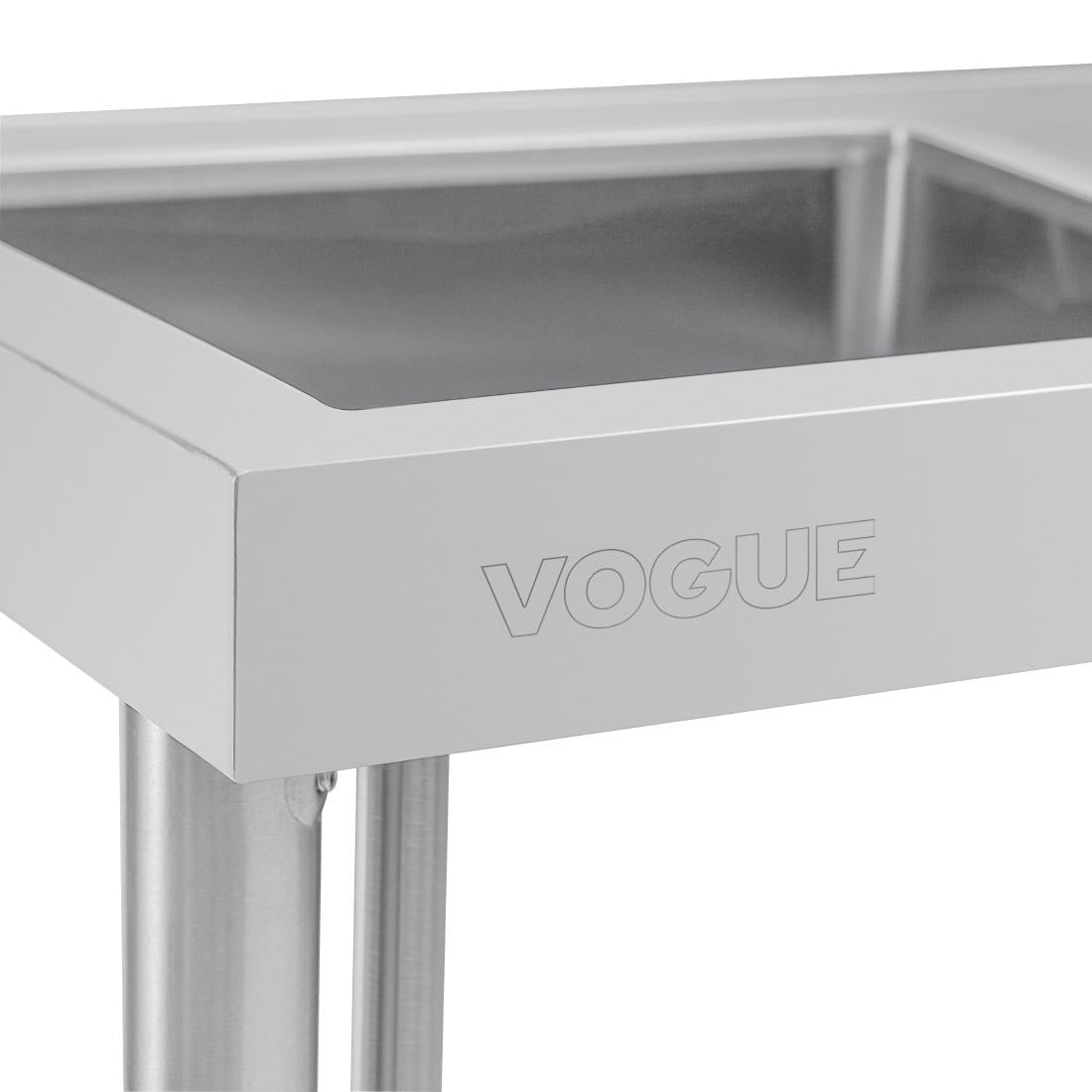 Vogue Single Bowl Sink R/H Drainer - 1000mm 90mm Drain • PAS-HC900
