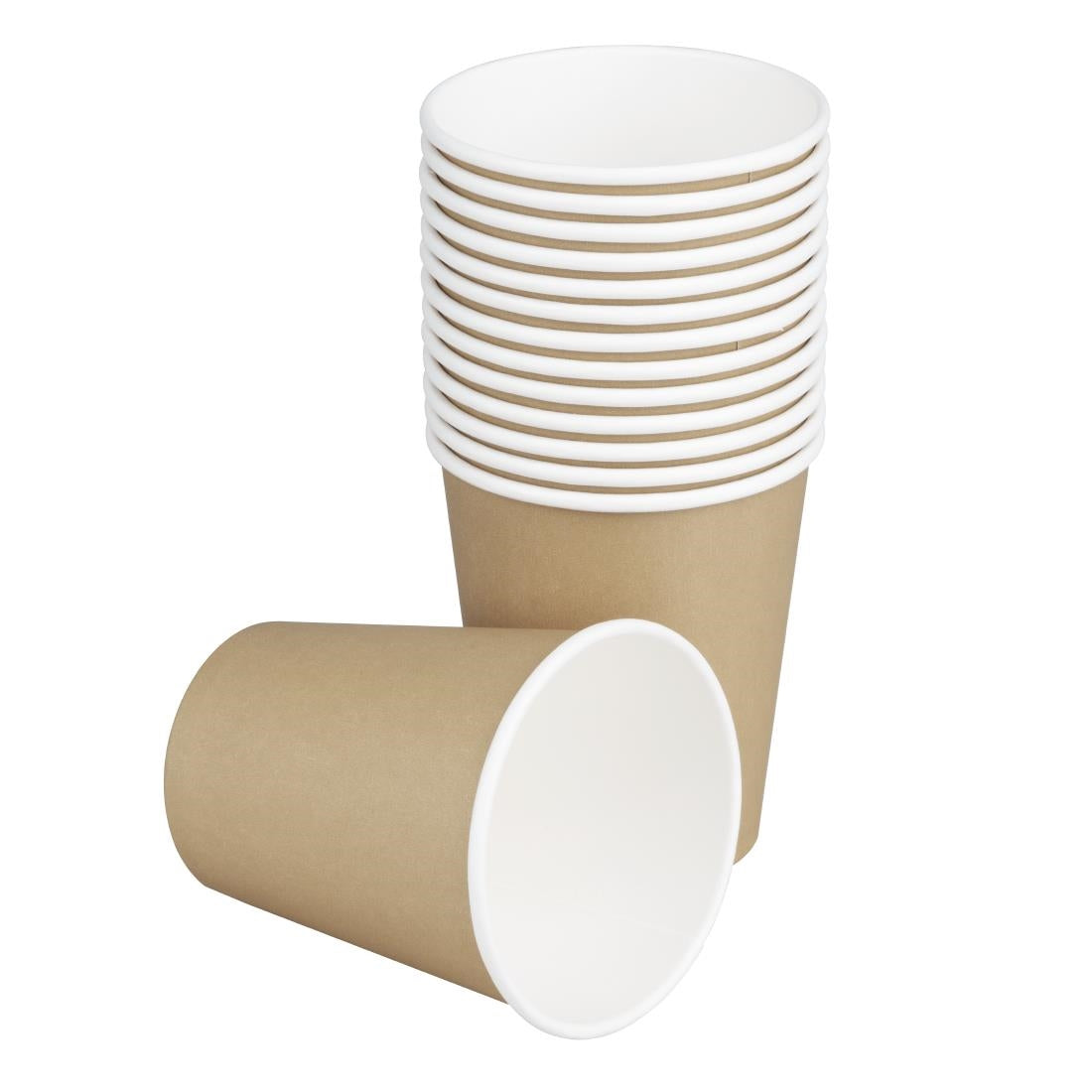 "Fiesta Recyclable Hot Cups Single Wall Kraft 170ml (50 Pack)" (170ml | Pack Quantity: 50) • PAS-HT465