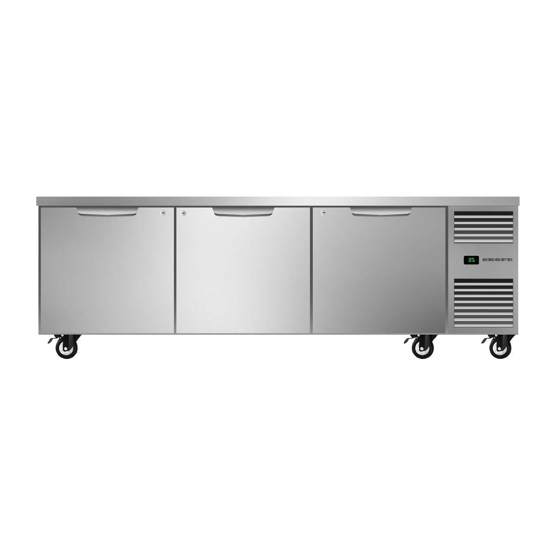 SKOPE ProSpec Three Solid Door Underbench GN 2/1 Right Hand Fridge • PAS-HU557