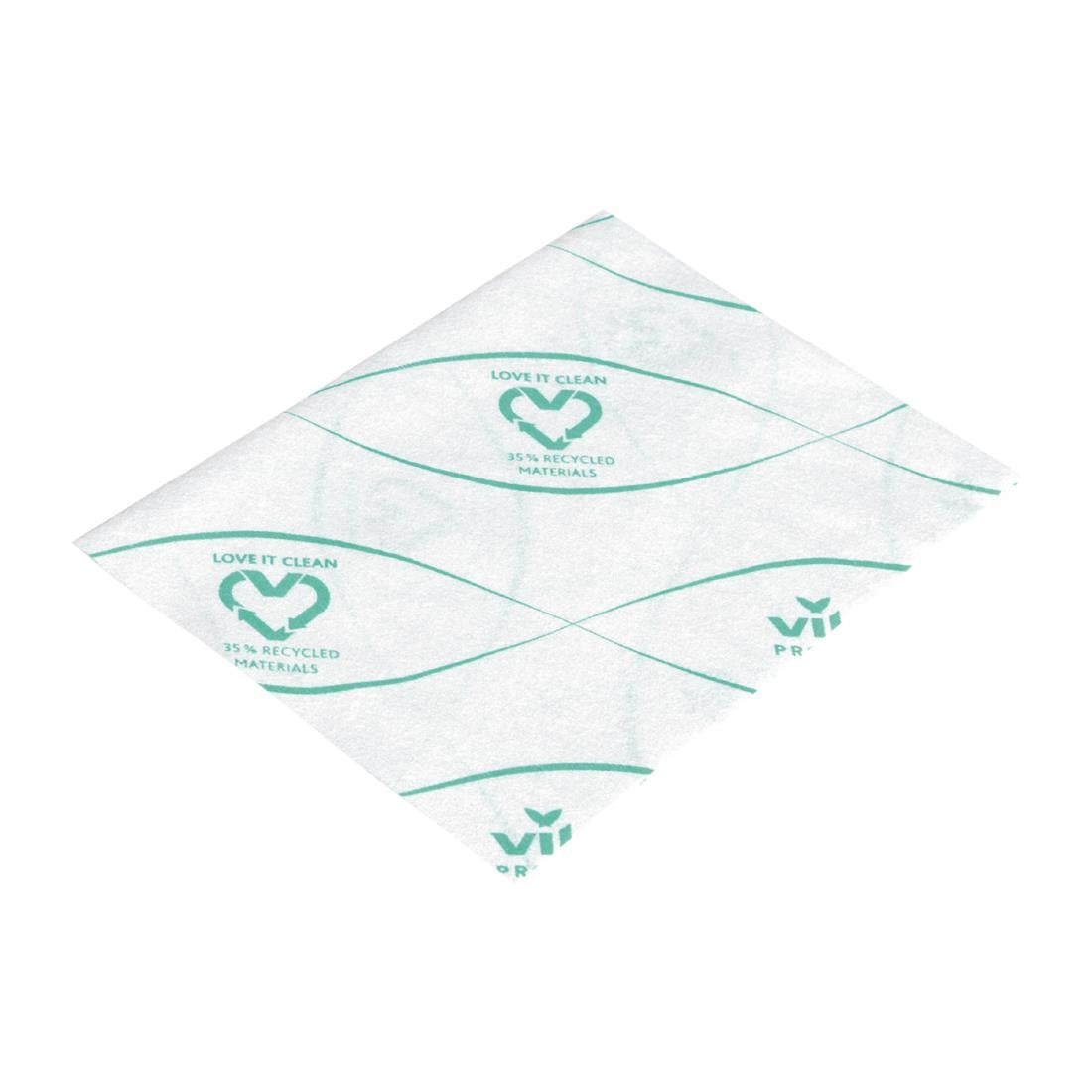 Vileda r-MicronSolo Cleaning Cloth - Green (100 Pack) (Colour: Green | Pack of 100) • PAS-HU581