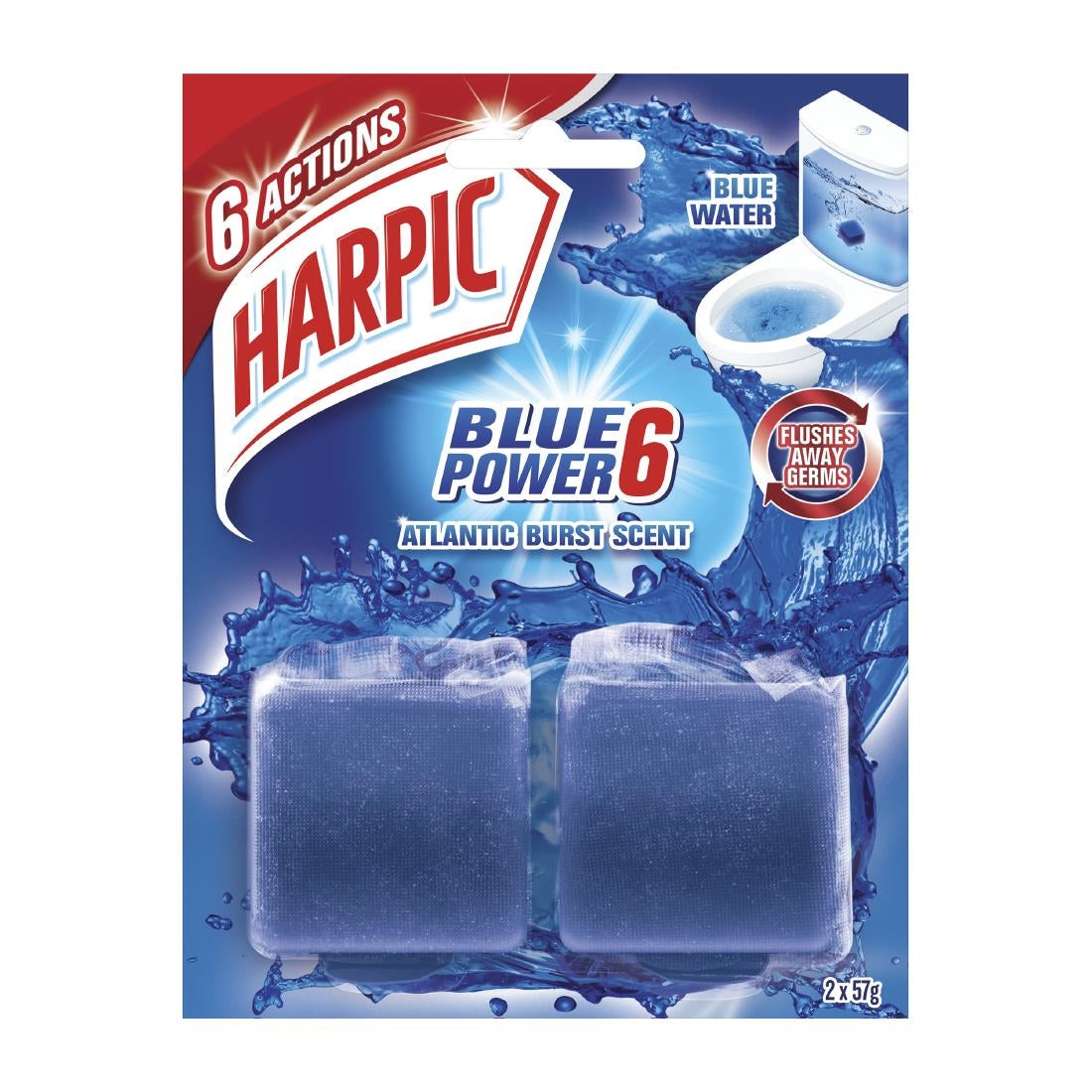 Harpic Foaming Blue Block Atlantic Burst 114g (Sold Individually | Twin Pack) • PAS-HU742