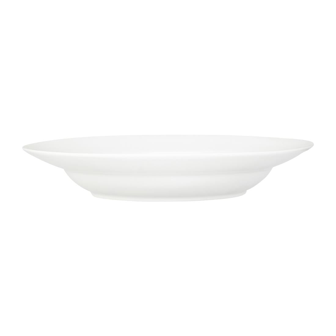 Tablekraft Core Pasta/Soup Bowl Deep Rim Shape White 270x52mm (3 Pack) (Dimensions: 270x52mm. Material: Porcelain. Pack Quantity: 3) • PAS-HU932