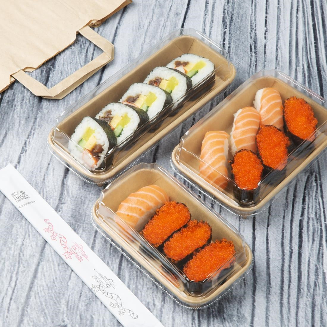 Fiesta Recyclable PET Lids for No.3 Platter/Tray Bases (300 Pack) (Compatible with No.3 Platter/Tray Bases (HX288) | Pack Quantity: 300) • PAS-HX293
