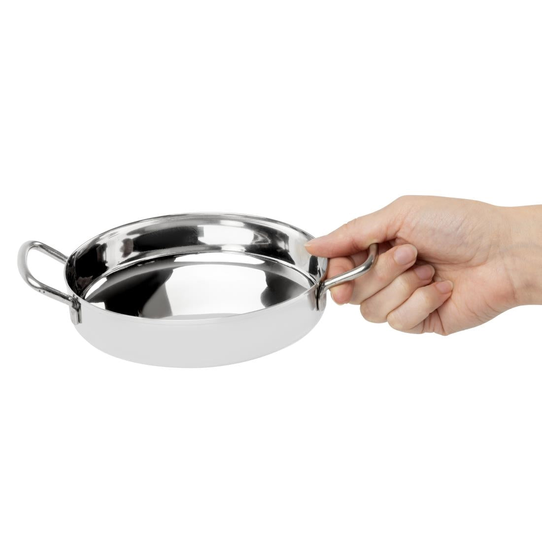 Olympia Table Presentation Double Handle Dish Stainless Steel 150mm (204(L)x150(W)x47(H)mm) • PAS-HY101