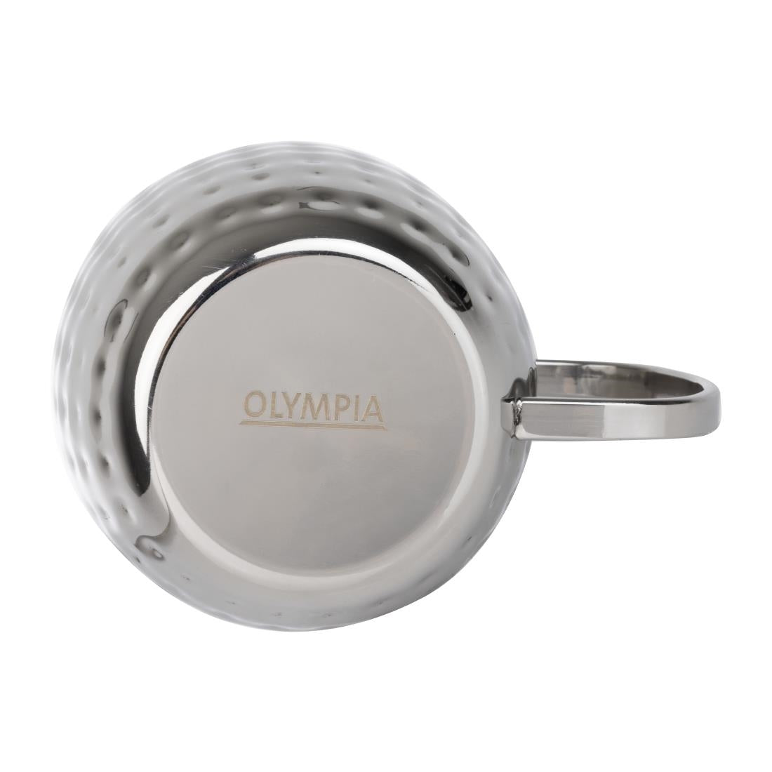 Olympia Barware Hammered Stainless Steel Mugs 440ml • PAS-HY113