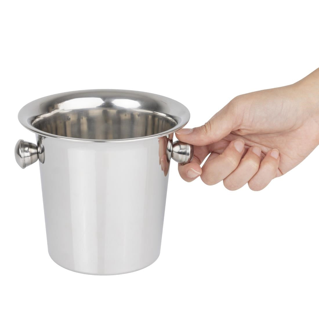 Olympia Mini Fluted Ice Bucket Stainless Steel • PAS-HY516