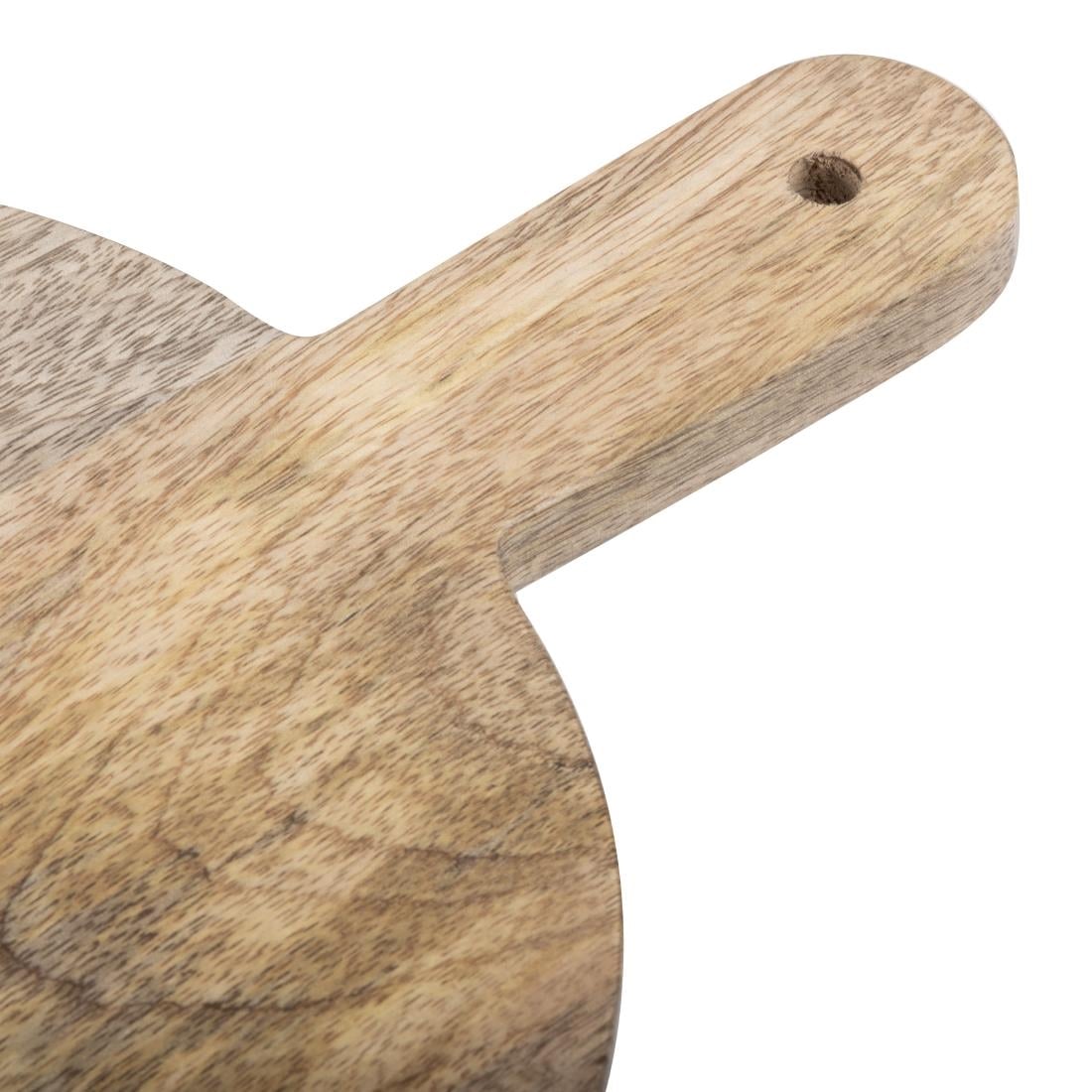 Olympia Round Handled Display Stand Mango Wood with Metal Legs 400x300x80mm (400(L)x300(W)x80(H)mm. Material: Mango wood) • PAS-HY754