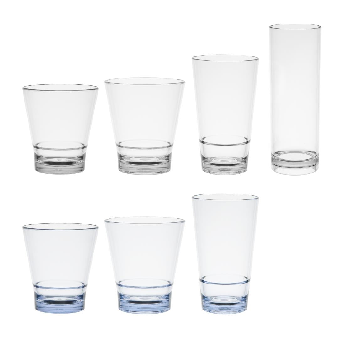 Olympia Kristallon Polycarbonate Stacking Tumblers 350ml (6 Pack) • PAS-HZ082