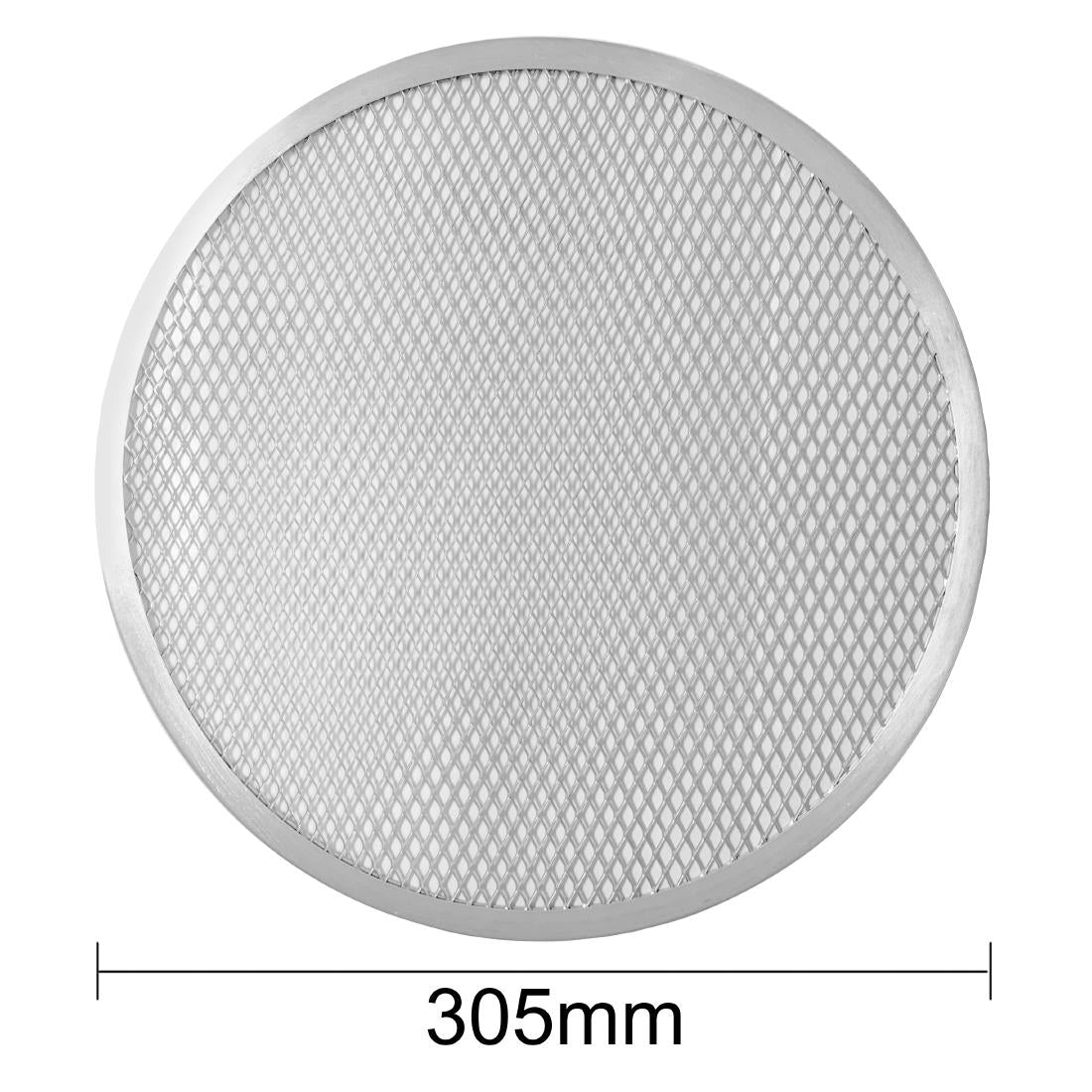 Vogue Aluminium Perforated Pizza Tray 305mm • PAS-HZ492