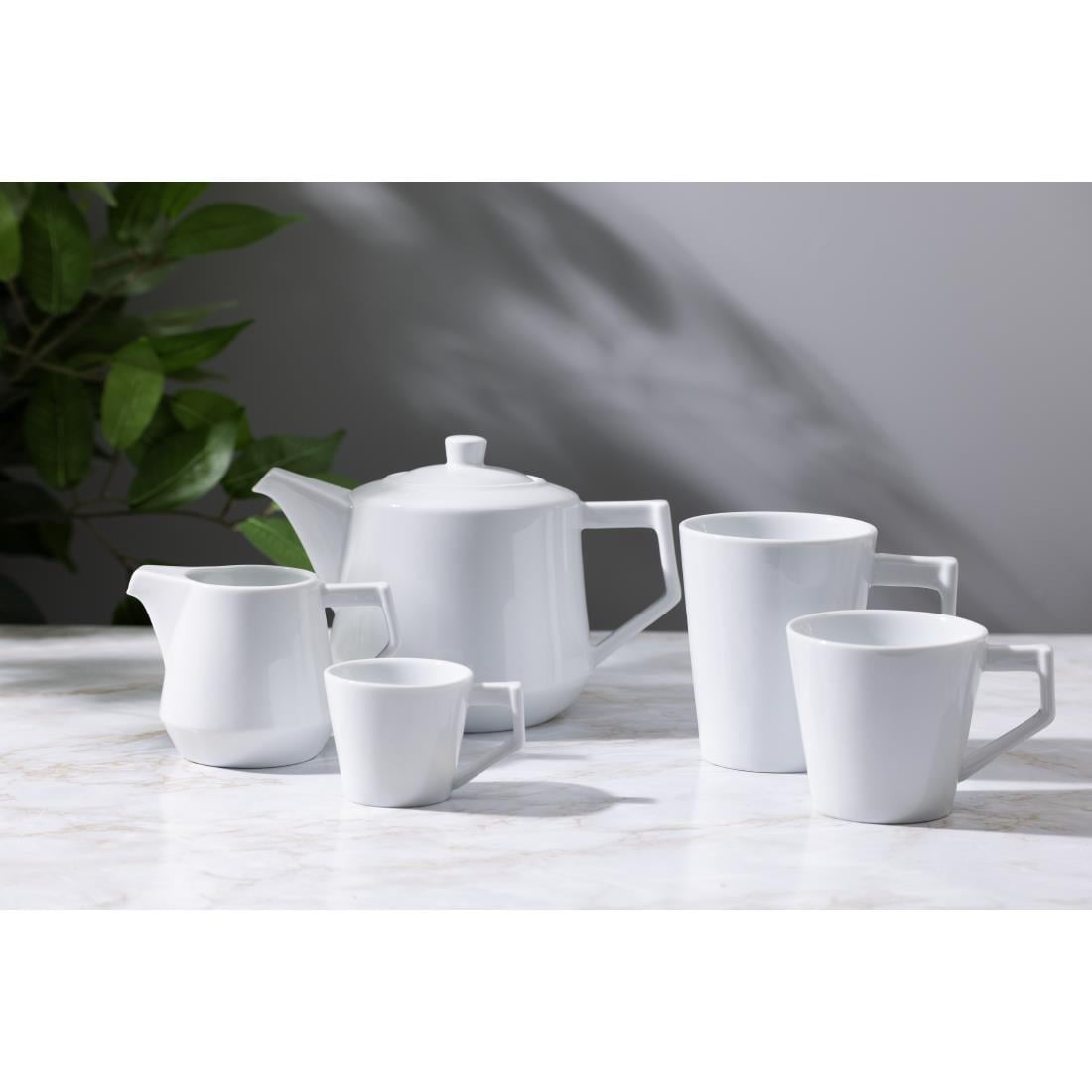 Olympia Whiteware Deco Teapot - 820ml (Box 2) • PAS-HZ864