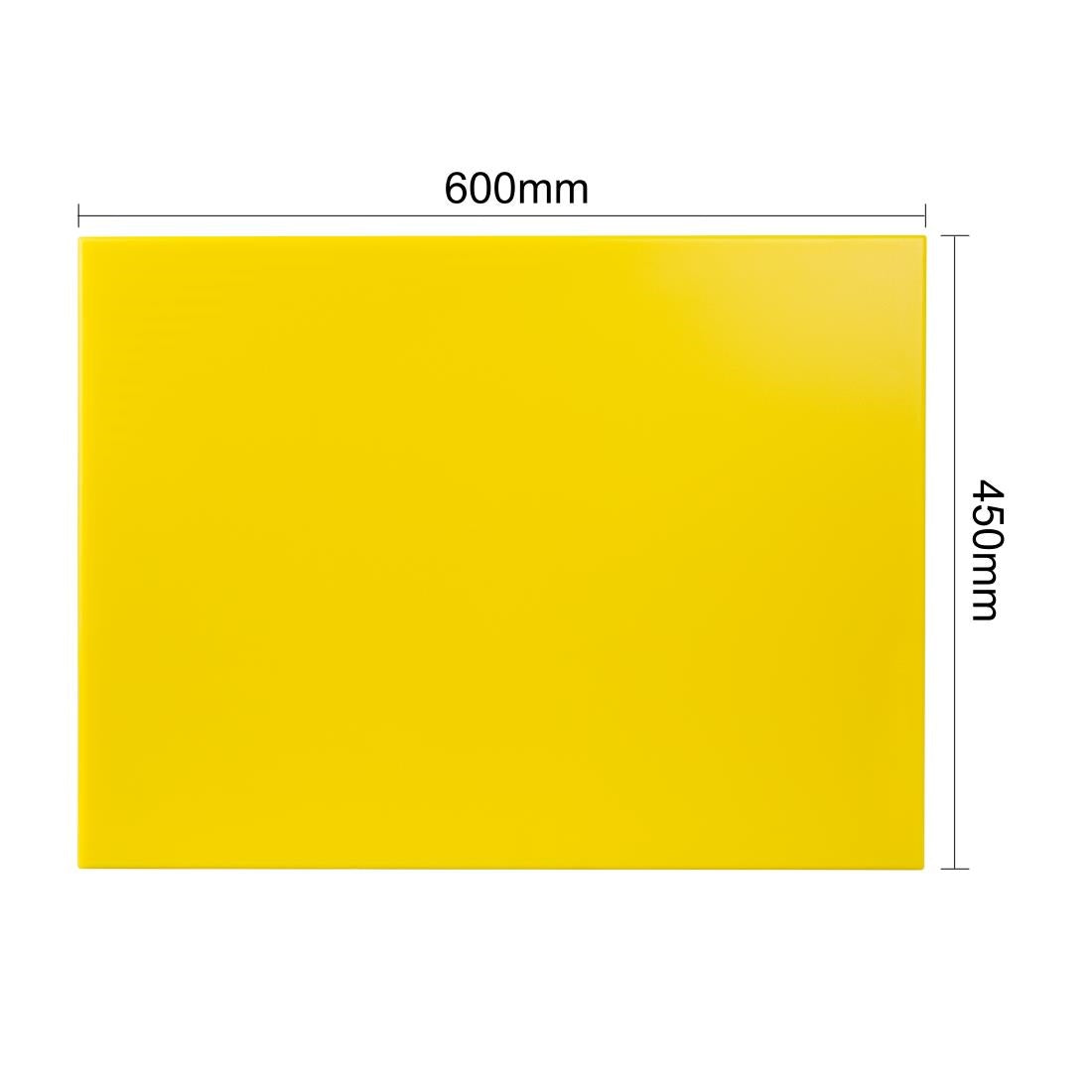 Hygiplas Extra Thick High Density Chopping Board Yellow - 600x450x25mm • PAS-J045