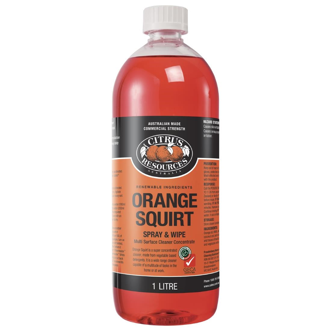 Oates Professional Orange Multi Purpose Cleaner 1Ltr • PAS-JC101